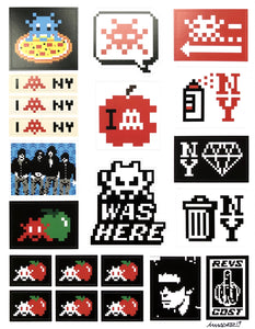 Space Invader - Stickers Signed - Edition of 200
