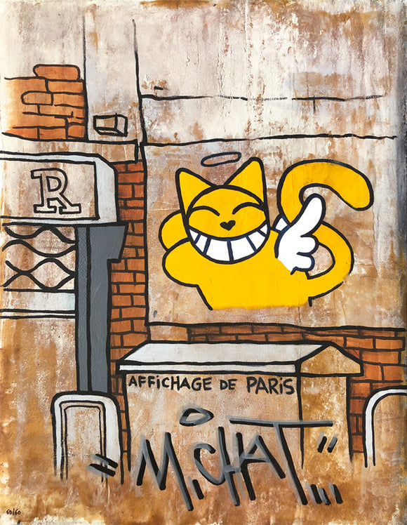 M.Chat (Thoma Vuille) - Affichage de Paris