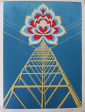 SHEPARD FAIREY AKA OBEY - Flower Power (Blue), 2021