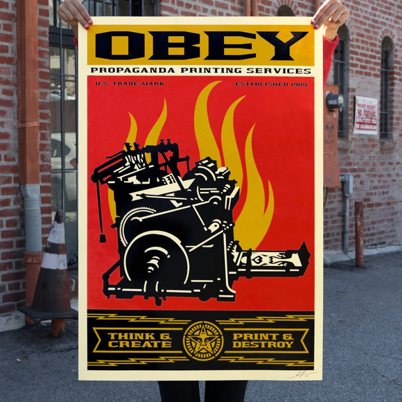 Shepard Fairey aka Obey - Print & Destroy