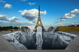 JR - Trompe l’oeil, Les Falaises du Trocadéro, 19 mai 2021, 19h57, Paris, France, 2021